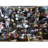 A collection of hand painted figures & busts to include metal and resin examples. Figures include