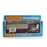 Boxed Matchbox K18 Tipper Truck with Tarmac decals, diecast vg, box gd overall