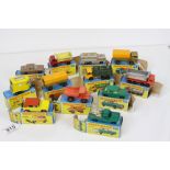 12 Boxed Matchbox 75 Series diecast models to include 18 Field Car, 50 Kennel Truck, 4 Stake