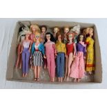 Quantity of circa 1960s and 1970s vintage fashion dolls, mostly swim wear and casual wear,