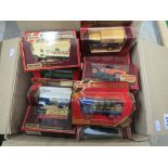 Collection of 50 boxed Matchbox Models of Yesteryear diecast models all in red boxes