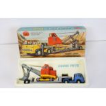 Boxed Corgi Major Gift Set 27 Machinery Carrier with Bedford tractor unit and Priestman Cub