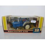 Boxed Britains 9527 Ford 5000 with Standard Safety Cab in blue with cream, with driver, excellent