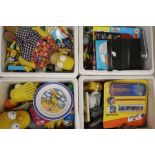 Large quantity of The Simpsons collectables and toys to include stationary, figures, etc in four
