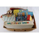 Collection of mixed vintage toys and games to include boxed Matchbox Stingray Marineville