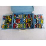 Matchbox Series Collectors Case 41 with 48 vintage diecast models to include Matchbox and Corgi,