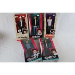 Five boxed pop star dolls to include 3 x Vivid Union J (George, jj & Josh) and 2 x One Direction (