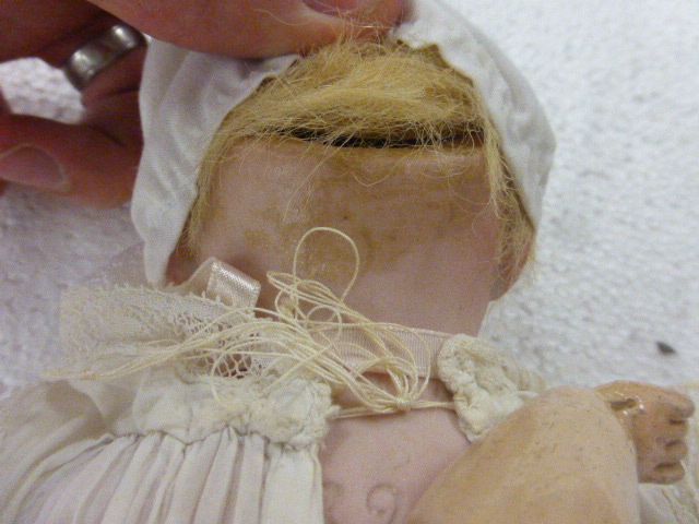 Armand Marseille bisque head doll "Ann-Marie" circa 1894, impressed 3200 A M O DEP to reverse, - Image 3 of 4