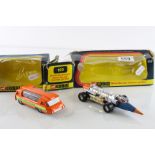 Two boxed Corgi diecast models to include 701 Hi Speed Mini Coach in orange and 169 Silver Street