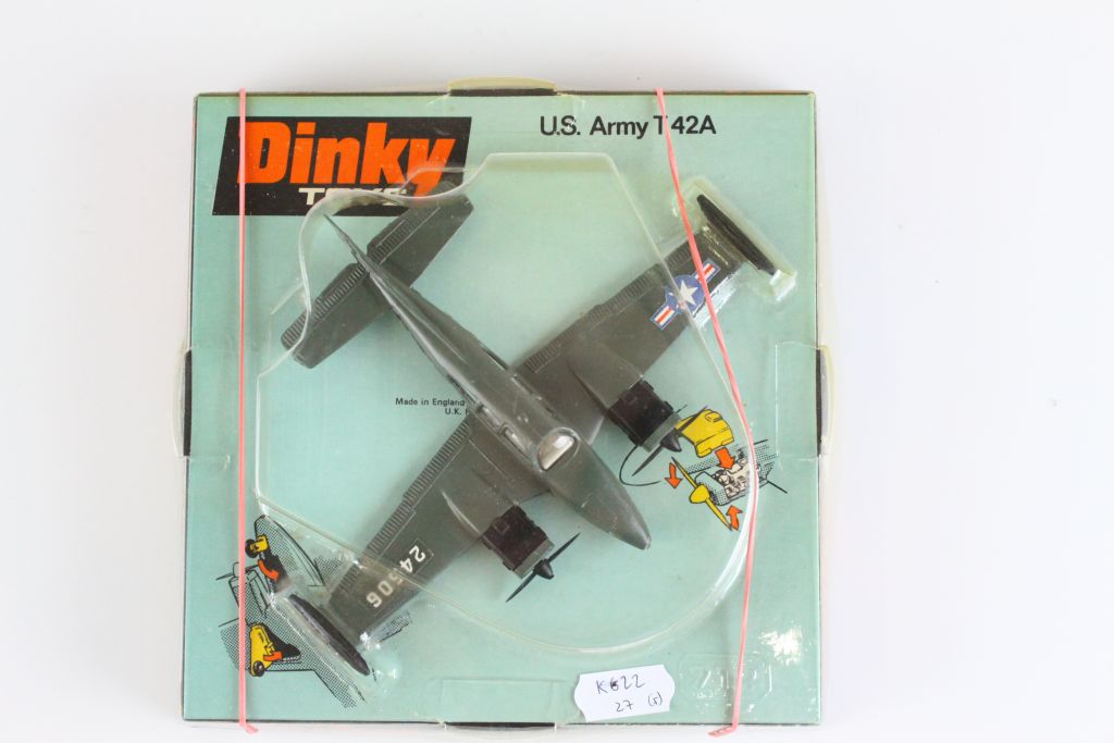 Five boxed Dinky diecast model planes to include 715 Beechcraft C55 Baron, 710 Beechcraft S35 - Image 3 of 6