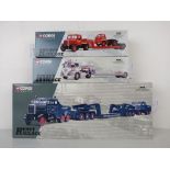Three boxed Corgi Heavy Haulage models to include 17701 Pickfords 2 Scammell Constructors and a 24