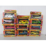 Eleven boxed Matchbox Speed Kings diecast models to include K-39 Milligans Mill, K-24 Lamborghini