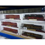 Collection of 70 cased/boxed Collectable Model Locomotive models featuring 9 variations including