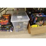 Collection of mixed toys to include boxed war games, MB Games Star Trek TNG Video Board Game,