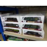 Collection of 60 cased/boxed Collectable Model Locomotive models featuring 16 variations including