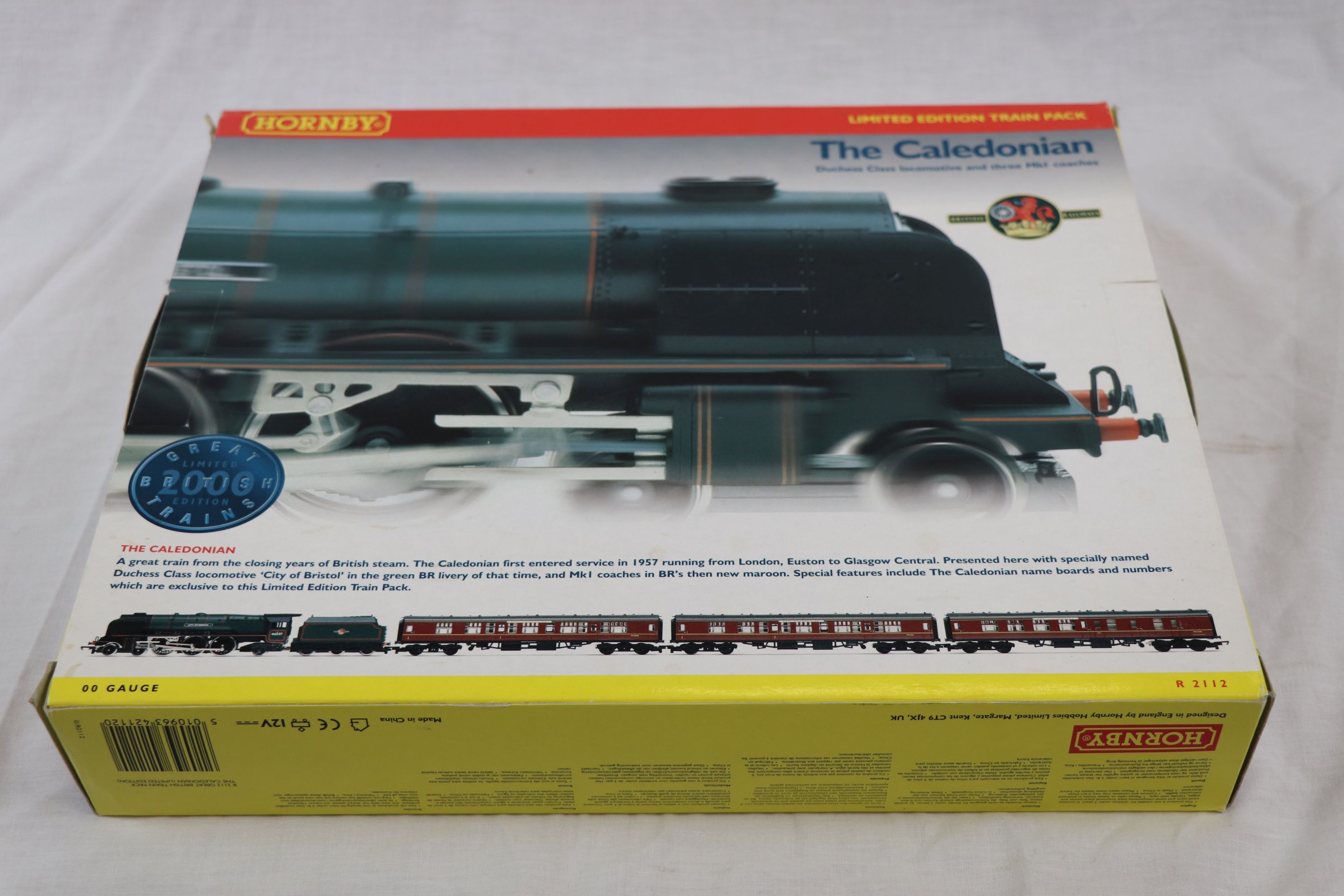 Boxed Hornby OO gauge ltd edn R2112 The Caledonian Duchess 'City of Bristol' Class Locomotive and - Image 3 of 3