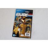 Carded Hasbro GI Joe Rampart figure, bubble has split down one side, some card bend, figure