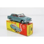 Boxed Dinky 135 Triumph 2000 in metallic blue with white roof and red interior gd/vg condition