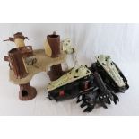 Star Wars - Group of original accessories and play sets to include Ewok Village and Scout Walker,