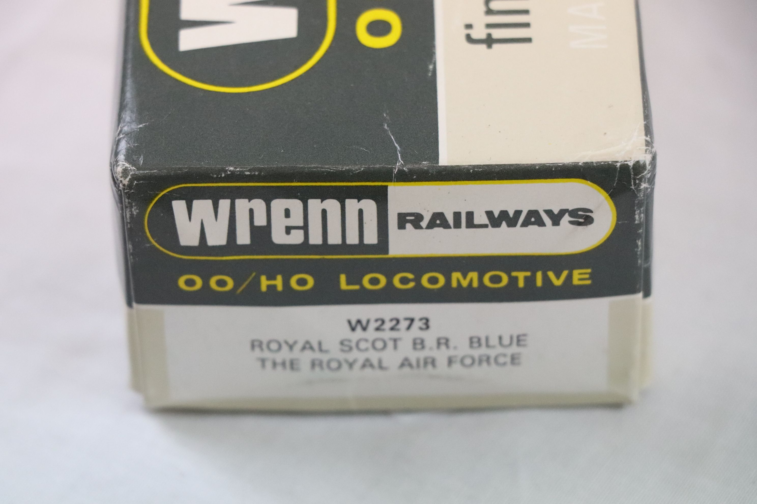 Boxed Wrenn OO gauge W2273 Royal Scot BR Blue The Royal Air Force locomotive with paperwork - Image 2 of 13