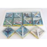 11 Cased Corgi Aircraft diecast models to include 1307 SAAB 35X Draken, 1316 McDonnell Douglas F-