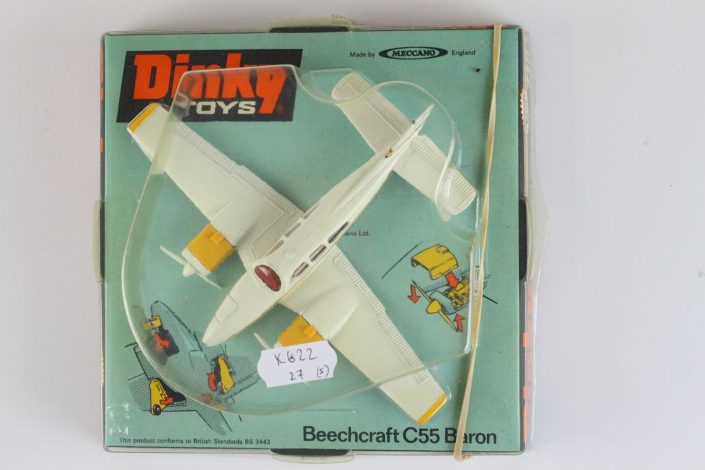 Five boxed Dinky diecast model planes to include 715 Beechcraft C55 Baron, 710 Beechcraft S35 - Image 6 of 6