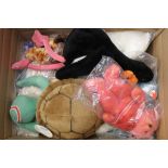 Large collection of soft toys and Teddy Bears mainly large Ty Bears plus 2 x Creature Comforts and