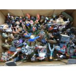 A collection of hand painted figures & busts to include metal and resin examples. Figures include