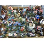 A collection of hand painted figures & busts to include metal and resin examples. Figures include