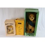 Seven Boxed vintage Dolls & Teddy bears to include; Dean's, Merrythought, Big Softies, Favourite