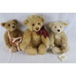 Three Steiff Teddy Bears to include one with Growler and a Classic Series 1920 example