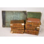 Quantity of vintage books to include,Punch and 19th leather bound books history of England