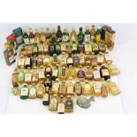 Collection of approximately 80 miniature Whisky's