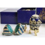 Box of approximately 51 mixed Atlas Editions Faberge Eggs to include models; 03 905 12, 03 905 13,