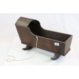 Small vintage Wooden Cradle with rocking base
