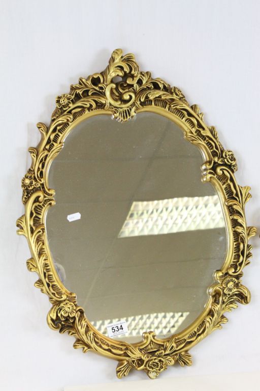 Two Gilt Rococo Style Mirrors - Image 2 of 3