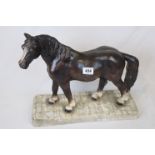 A vintage plaster model of a horse