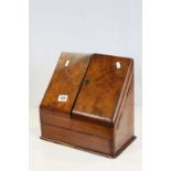 Wooden Stationary box with integral drawer