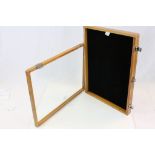 Wooden Framed Table Top Display Cabinet with Glass Lid