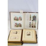 19th Century Photograph album with selection of CDV's and a Scrapbook dated 1876