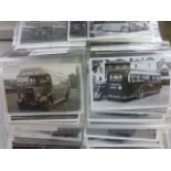 Collection of vintage black & white plus colour Bus Photographs in ring binders, many with