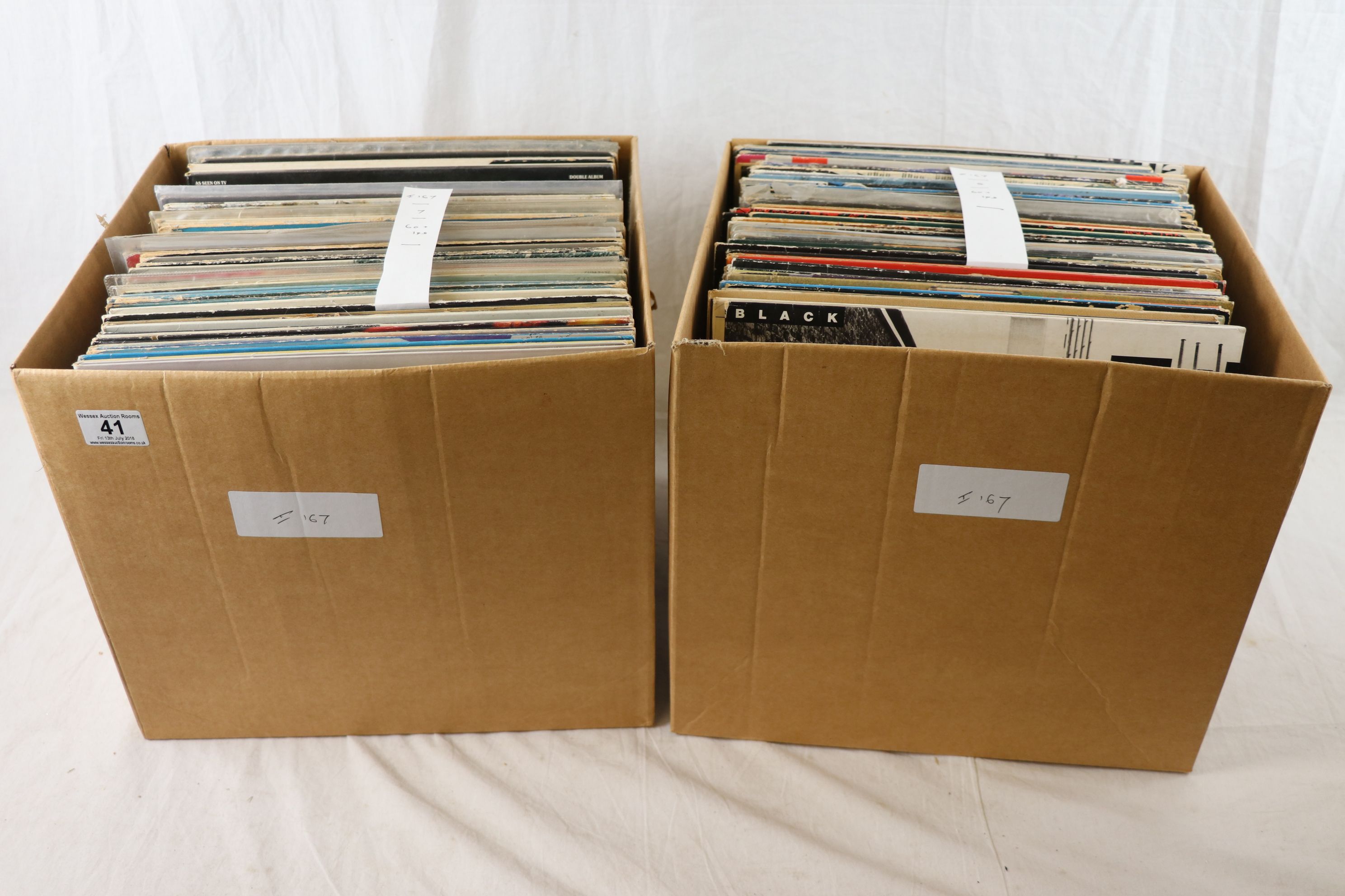 Vinyl - Collection of over 60 Rock & Pop LPs featuring The Moody Blues, Eagles, Bob Marley, Rod