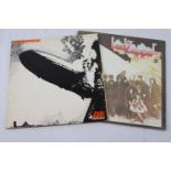 Vinyl - Led Zeppelin I and II both early examples with purple and red Atlantic label, sleeves vg,