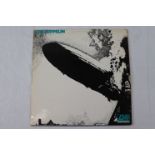 Vinyl - Led Zeppelin One (Atlantic 588171) stereo, with plum label, turquoise sleeve lettering