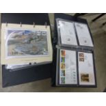 Five large and five small GB albums of FDC's, over 600 in total