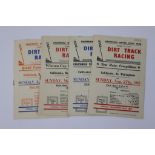 Speedway programmes, California home meetings dated 27th August 1950, 1st October 1950, 13th May