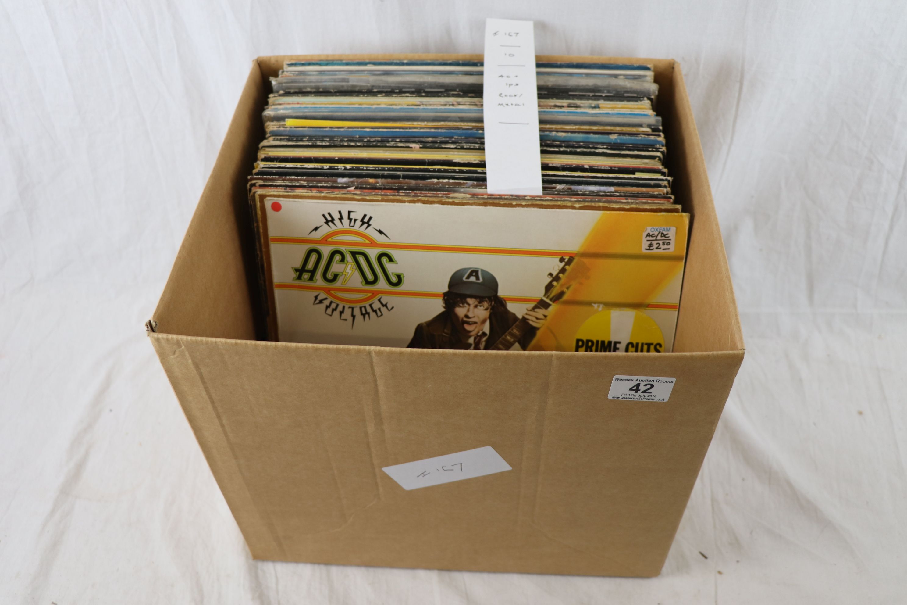 Vinyl - Collection of over 40 Rock & Metal LPs including AC/DC, Bad Company, Anthrax, Wishbone