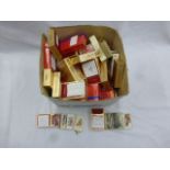 Large box of vintage Cigarette cards etc, part and full sets mainly in Cigarette packets to include;