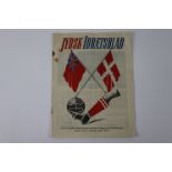 1946 Friendly football programme Jydsk v Bristol City played 5th June 1946 which featured Chelsea'