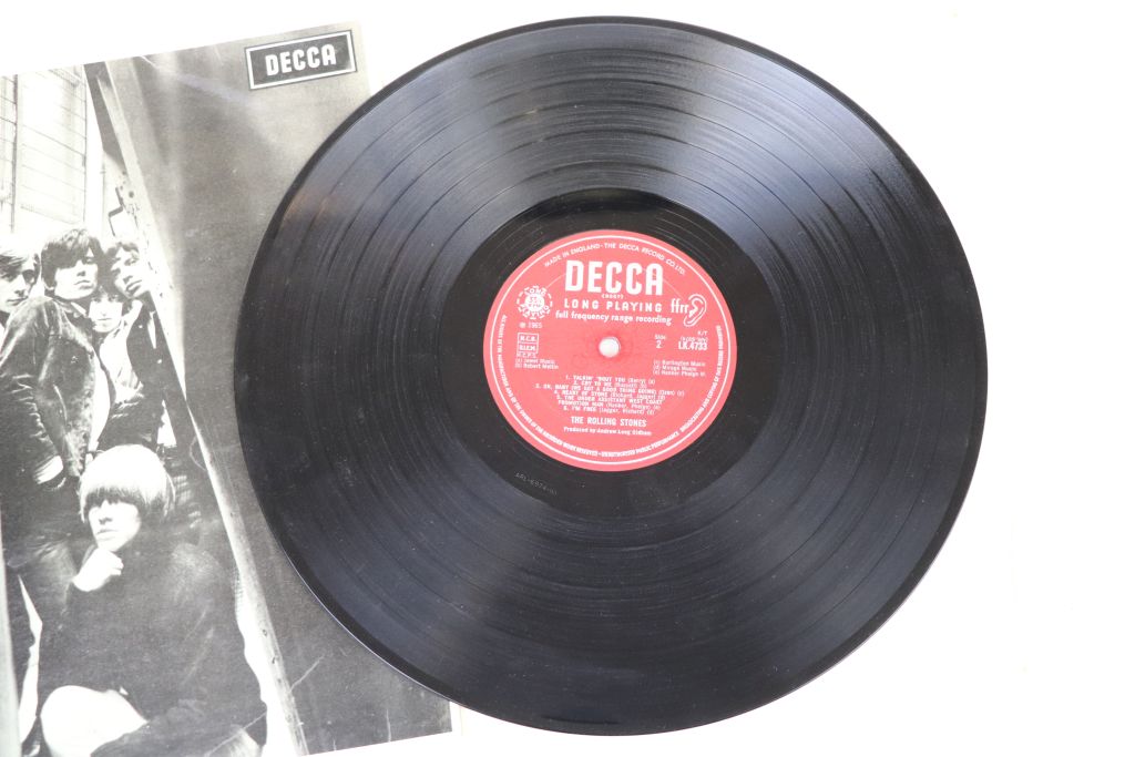 Vinyl - Rolling Stones Out of Our Heads Mono Decca LK4733 red Decca unboxed label with non - Image 6 of 8